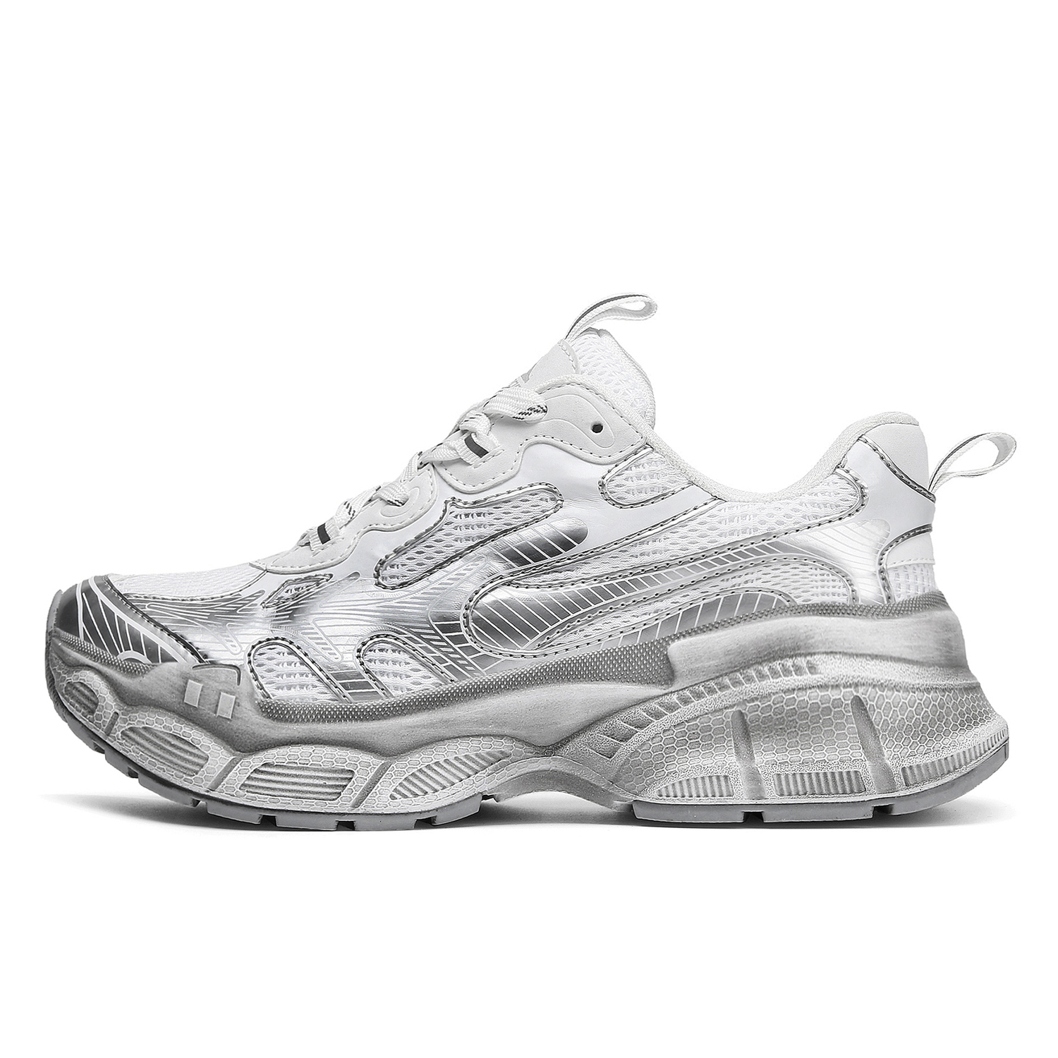 TEPOR Серебристые противоскользящие амортизирующие износостойкие массивные низкие кроссовки унисекс, цвет Dazzling Silver
TEPOR Серебристые противоскользящие амортизирующие износостойкие массивные низкие кроссовки унисекс, цвет Dazzling Silver