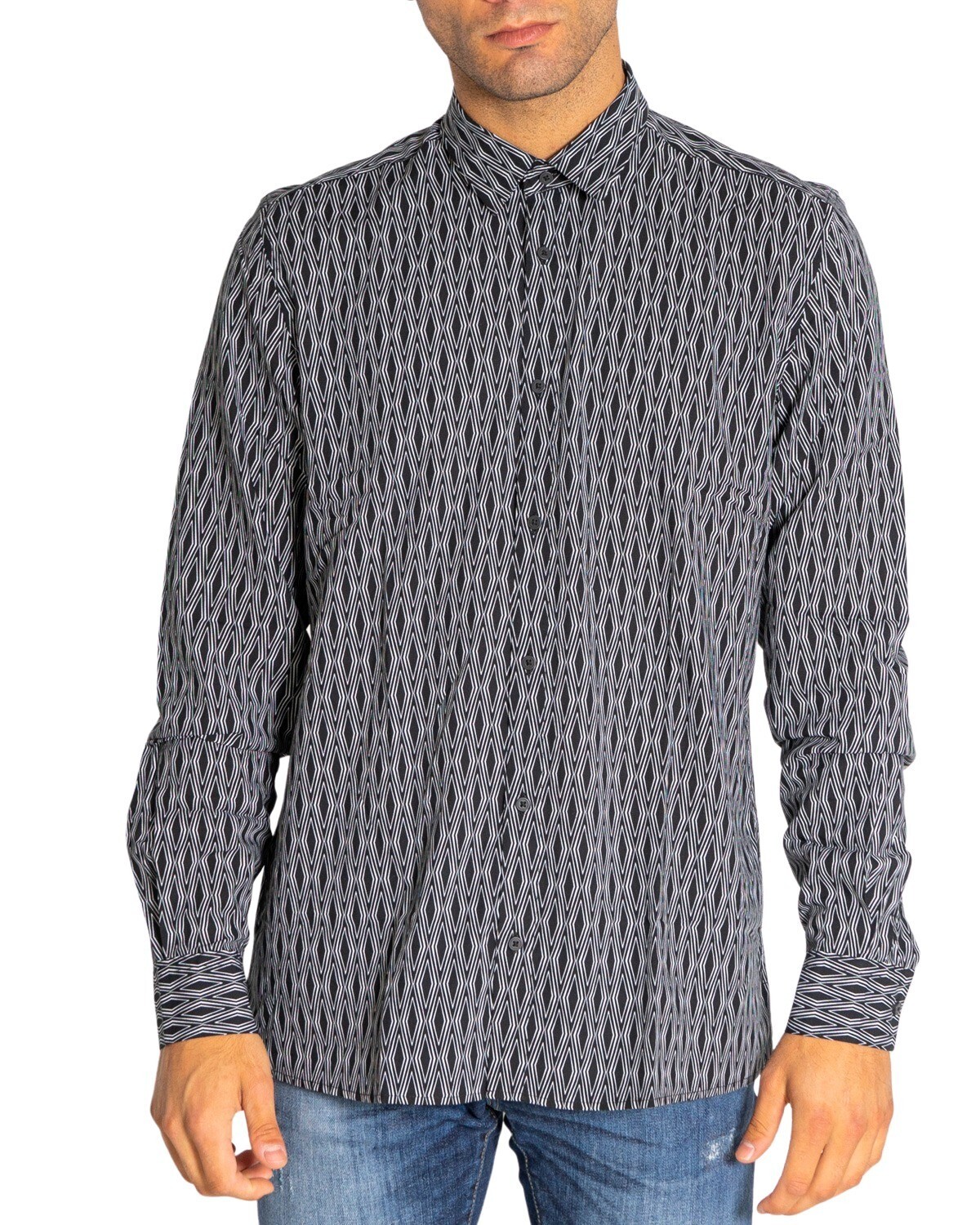 Рубашка Antony Morato с геометрическим рисунком, черный
Рубашка Antony Morato с геометрическим рисунком, черный