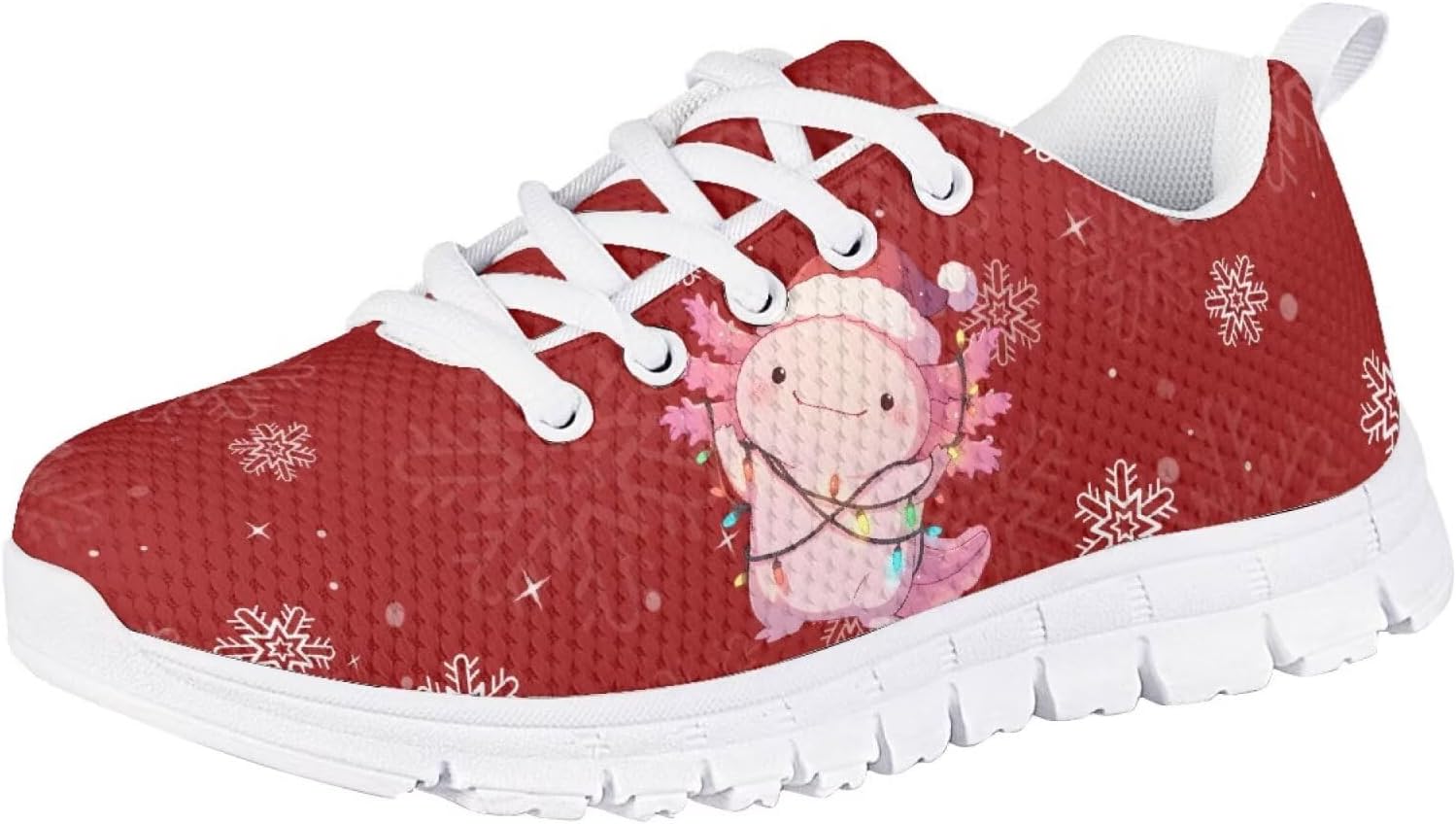 Кроссовки Forchrinse для мальчиков и девочек на Рождество, детские шнурованные теннисные кроссовки, легкие, дышащие, для ходьбы и бега, Christmas Axolotl
Кроссовки Forchrinse для мальчиков и девочек на Рождество, детские шнурованные теннисные кроссовки, легкие, дышащие, для ходьбы и бега, Christmas Axolotl