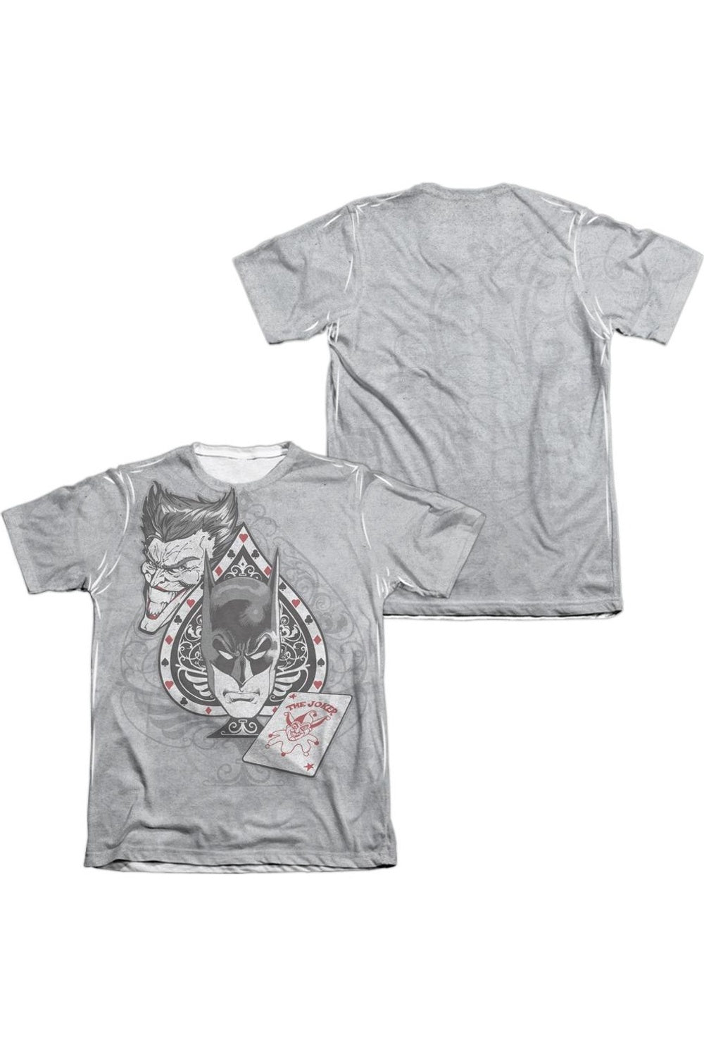 Футболка с коротким рукавом Batman Ace (принт спереди/сзади) для взрослых, 65/35 поли/хлопок Gildan, белый
Футболка с коротким рукавом Batman Ace (принт спереди/сзади) для взрослых, 65/35 поли/хлопок Gildan, белый