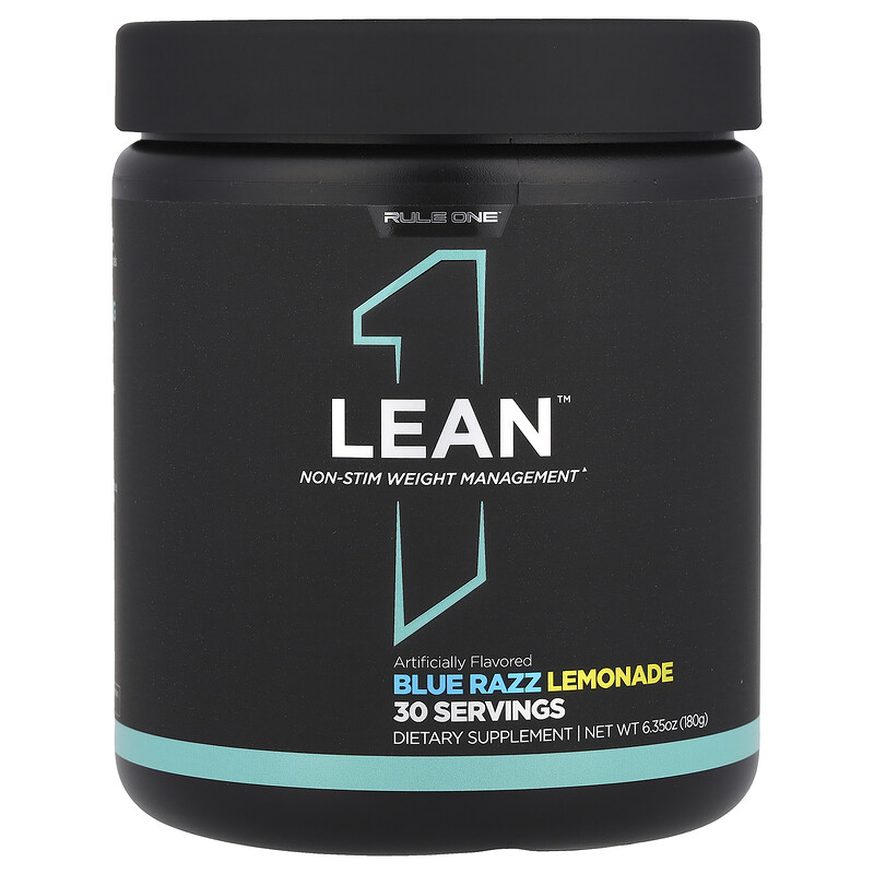 Rule One Proteins, Lean , коррекция веса без стимуляции, лимонад с голубой розой, 180 г (6,35 унции)
Rule One Proteins, Lean , коррекция веса без стимуляции, лимонад с голубой розой, 180 г (6,35 унции)