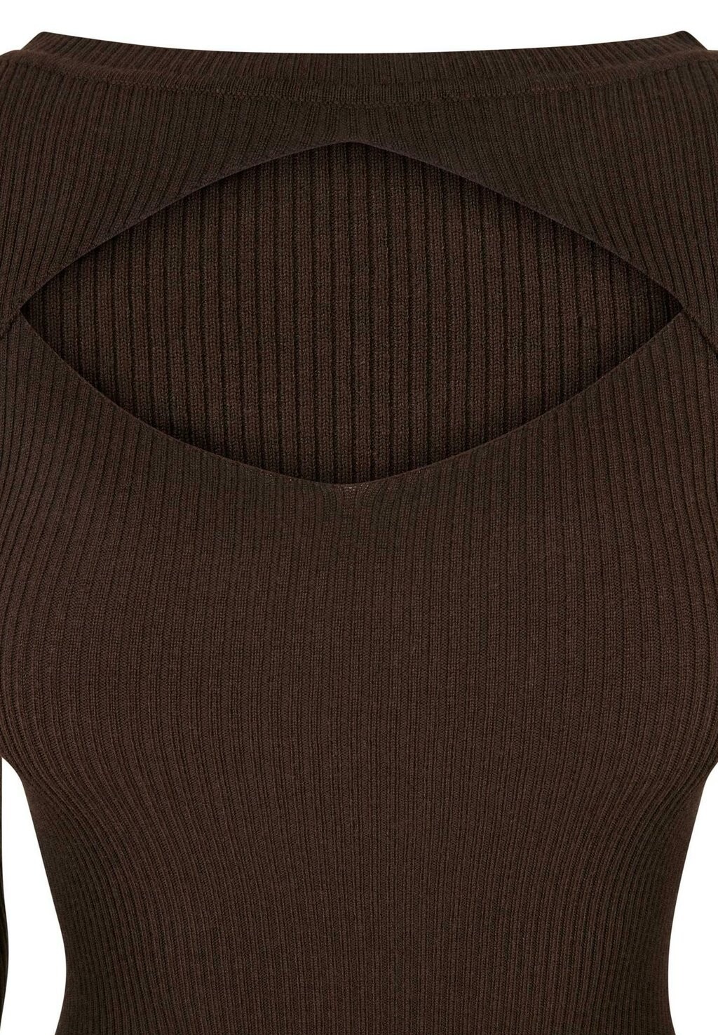 Платье-футляр Cut Out Urban Classics, коричневое 
Платье-футляр Cut Out Urban Classics, коричневое