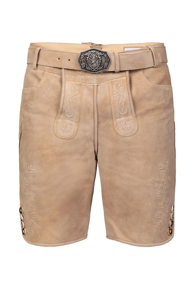 Короткие брюки из дикой кожи Balthasar Edelnice, цвет natur
Короткие брюки из дикой кожи Balthasar Edelnice, цвет natur