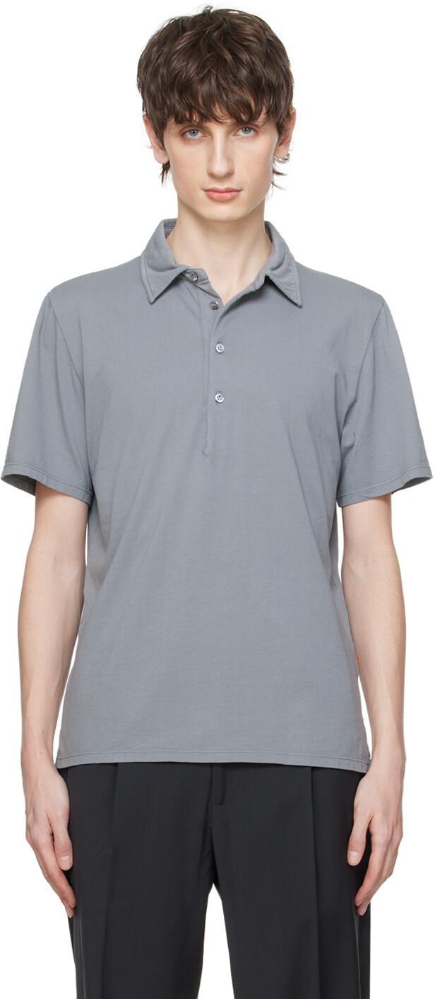 Серая рубашка-поло «скаламана» Barena
Серая рубашка-поло «скаламана» Barena