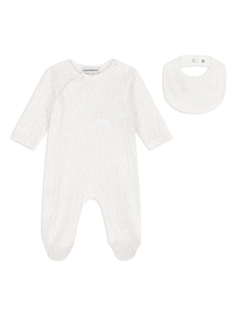 Комплект для новорожденного с логотипом Emporio Armani Kids, белый
Комплект для новорожденного с логотипом Emporio Armani Kids, белый