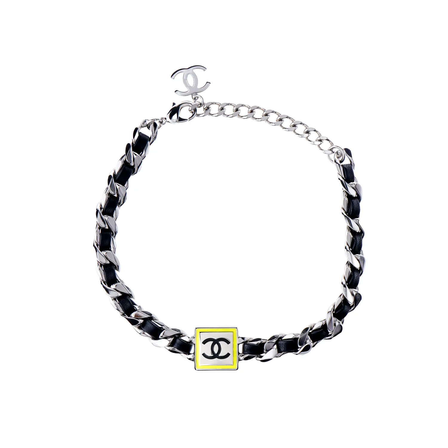 Двойная металлическая цепочка C, жемчужное ожерелье Lambskin для женщин CHANEL, серебро
Двойная металлическая цепочка C, жемчужное ожерелье Lambskin для женщин CHANEL, серебро