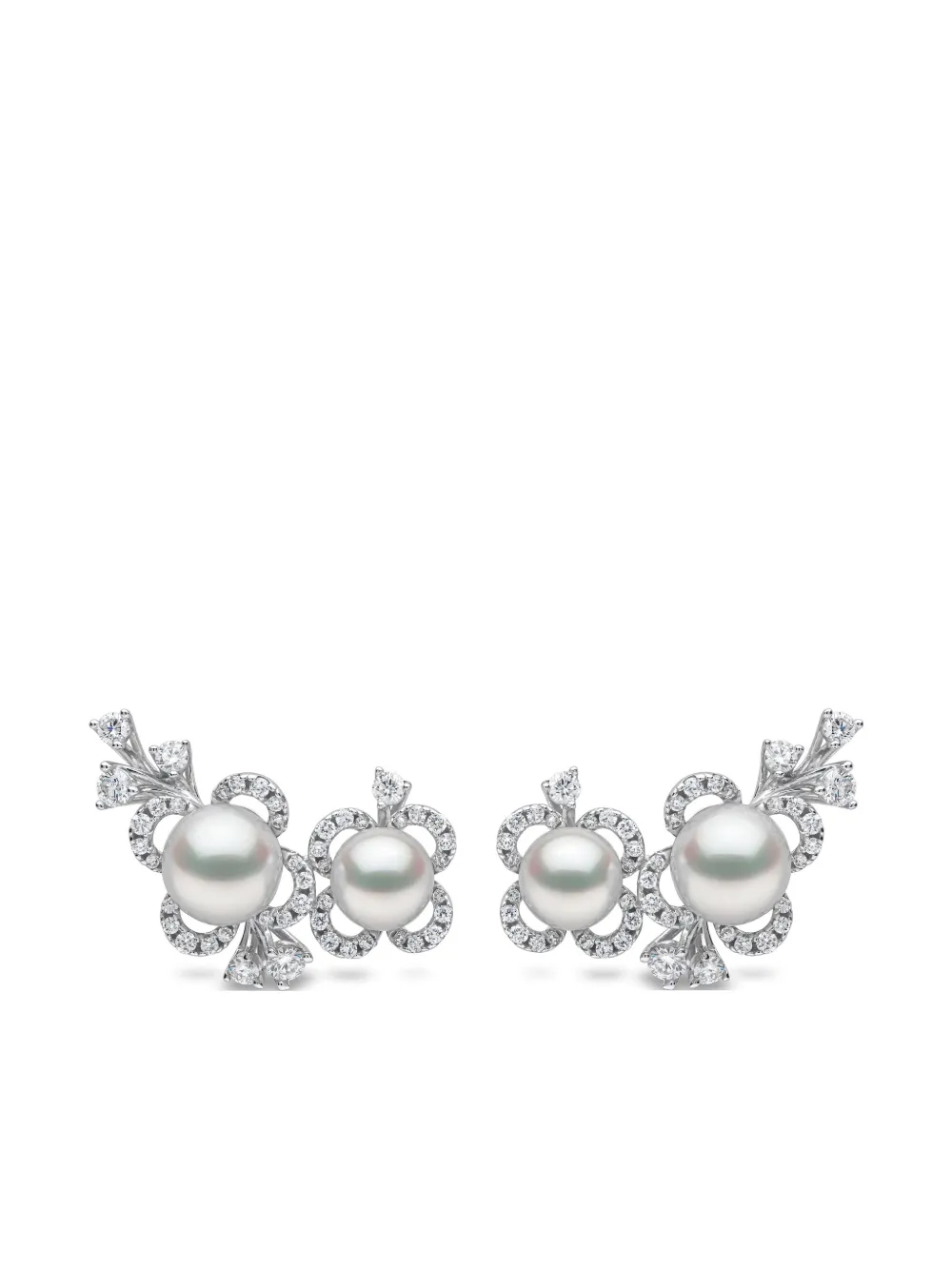 Серьги Petal Akoya из 18-каратного белого золота с жемчугом и бриллиантами Yoko London, серебяный
Серьги Petal Akoya из 18-каратного белого золота с жемчугом и бриллиантами Yoko London, серебяный