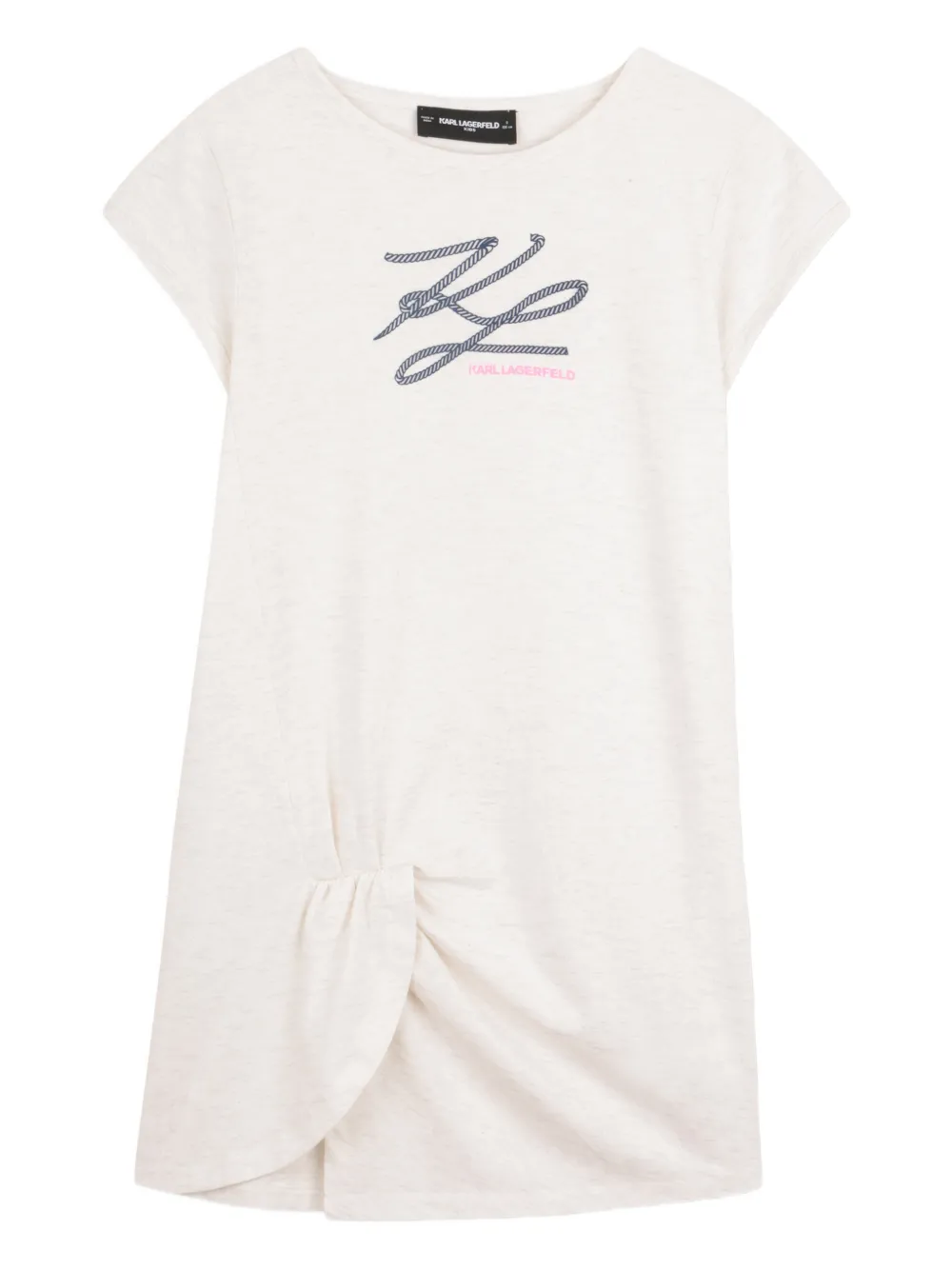 Платье с драпировкой Karl Lagerfeld Kids, бежевый
Платье с драпировкой Karl Lagerfeld Kids, бежевый
