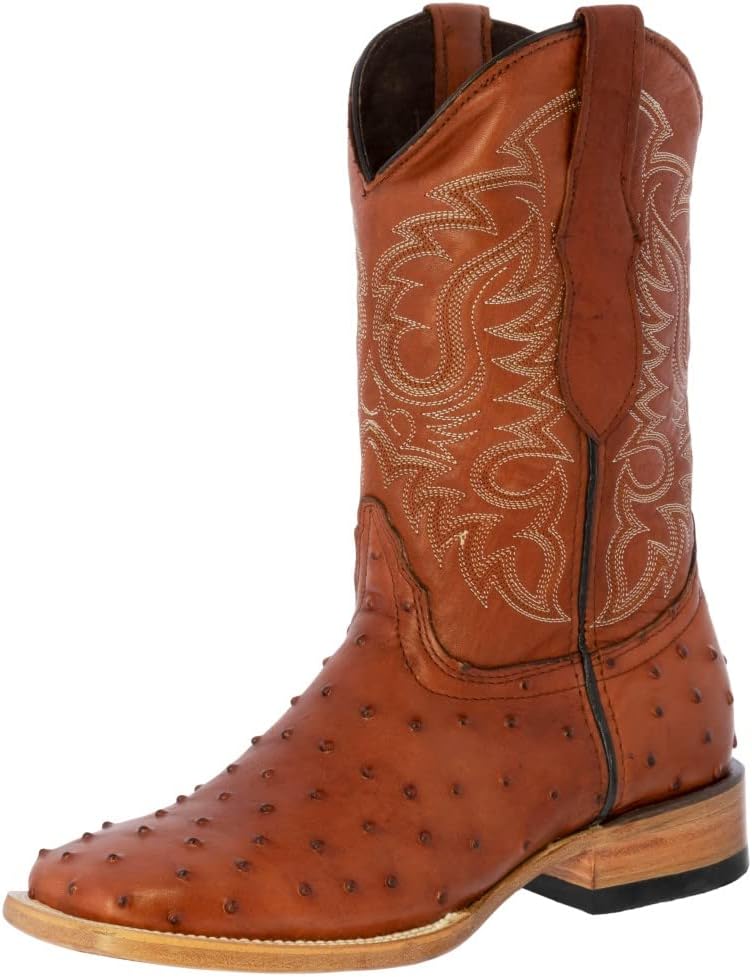 Мужские ковбойские сапоги Texas Legacy из коньячной кожи с западным дизайном, принт из пера страуса, квадратный носок, Cognac
Мужские ковбойские сапоги Texas Legacy из коньячной кожи с западным дизайном, принт из пера страуса, квадратный носок, Cognac