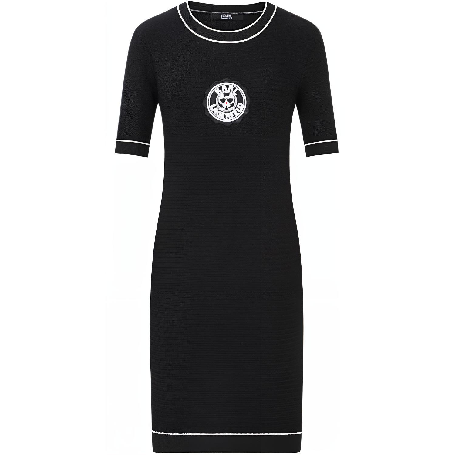 KARL LAGERFELD Женское черное платье с короткими рукавами KARL LAGERFELD / Karl Lagerfeld Jeans
KARL LAGERFELD Женское черное платье с короткими рукавами KARL LAGERFELD / Karl Lagerfeld Jeans