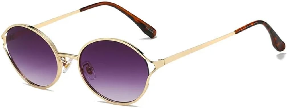 Солнцезащитные очки с защитой UV400 | Круглые металлические, прозрачные, в стиле панк | для женщин и мужчин, для занятий спортом на открытом воздухе и вождения DSVIGF, Golden Gray Gradient
Солнцезащитные очки с защитой UV400 | Круглые металлические, прозрачные, в стиле панк | для женщин и мужчин, для занятий спортом на открытом воздухе и вождения DSVIGF, Golden Gray Gradient