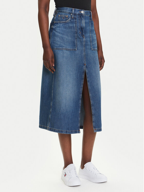 Джинсовая юбка обычного кроя Claire DW0DW21070 Tommy Jeans, синий
Джинсовая юбка обычного кроя Claire DW0DW21070 Tommy Jeans, синий