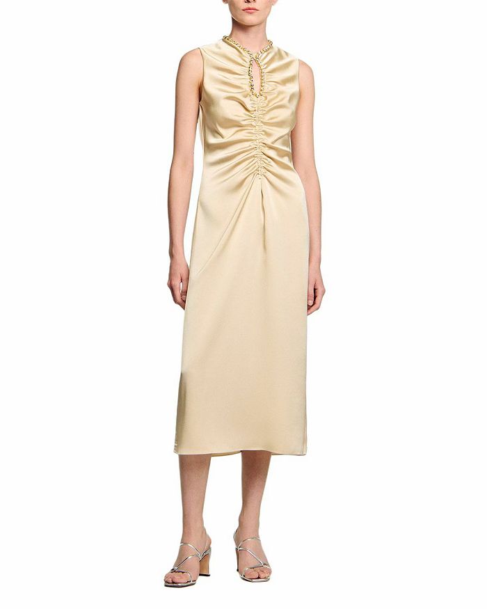 Платье Iceberg Sandro, коричневый/бежевый 
Платье Iceberg Sandro, коричневый/бежевый