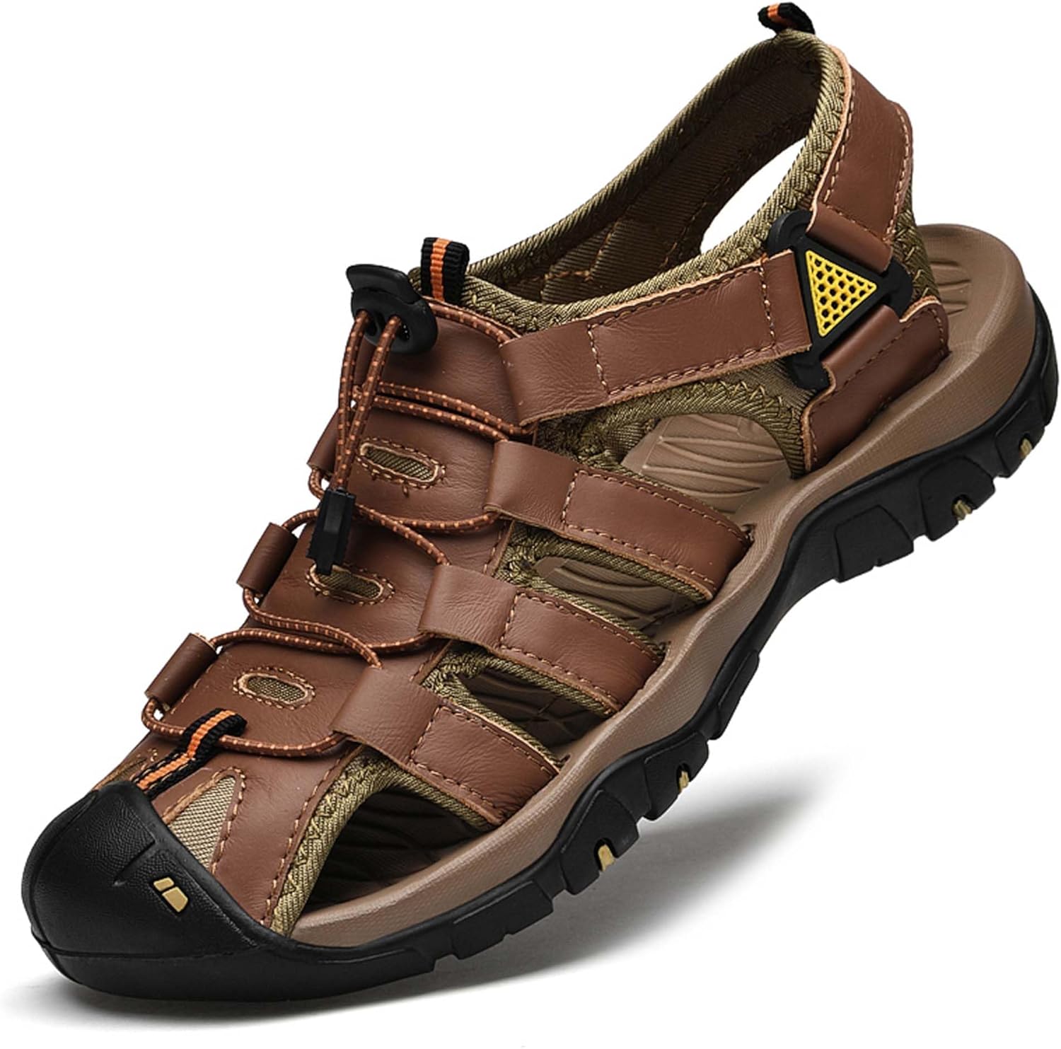 Мужские летние спортивные сандалии DZBAJRQM с закрытым носком и вентиляцией - защита от ударов - пляжные, коричневый
Мужские летние спортивные сандалии DZBAJRQM с закрытым носком и вентиляцией - защита от ударов - пляжные, коричневый