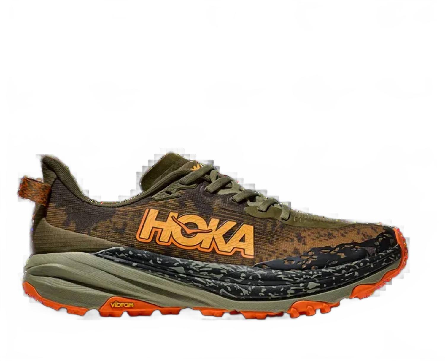 Hoka Мужские кроссовки Speedgoat 6, цвет «античный оливковый/тыквенный»
Hoka Мужские кроссовки Speedgoat 6, цвет «античный оливковый/тыквенный»