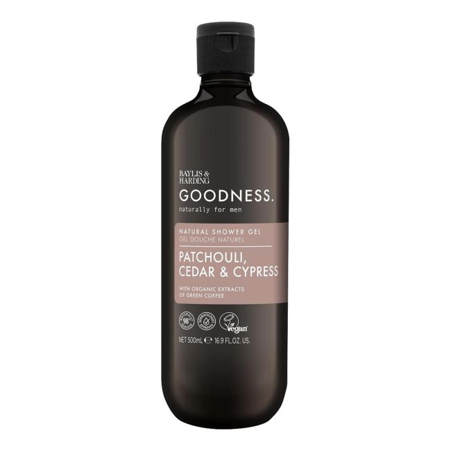 Мужской гель для душа Goodness с пачули, кедром и кипарисом Baylis & Harding, 500 мл 
Мужской гель для душа Goodness с пачули, кедром и кипарисом Baylis & Harding, 500 мл