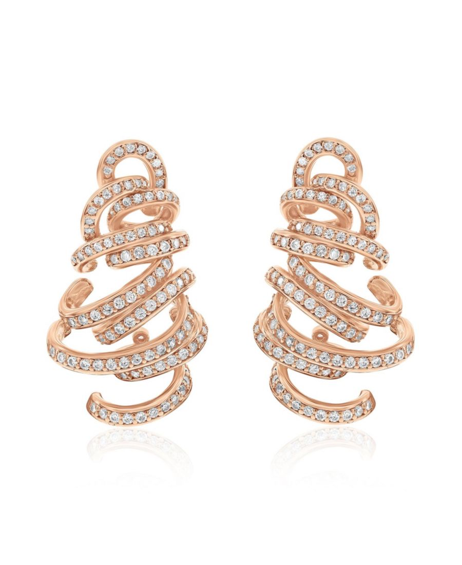 Серьги-подвески Suzy Levian Gala Collection из стерлингового серебра с кубическим цирконием в виде спирали Suzy Levian New York, Rose
Серьги-подвески Suzy Levian Gala Collection из стерлингового серебра с кубическим цирконием в виде спирали Suzy Levian New York, Rose