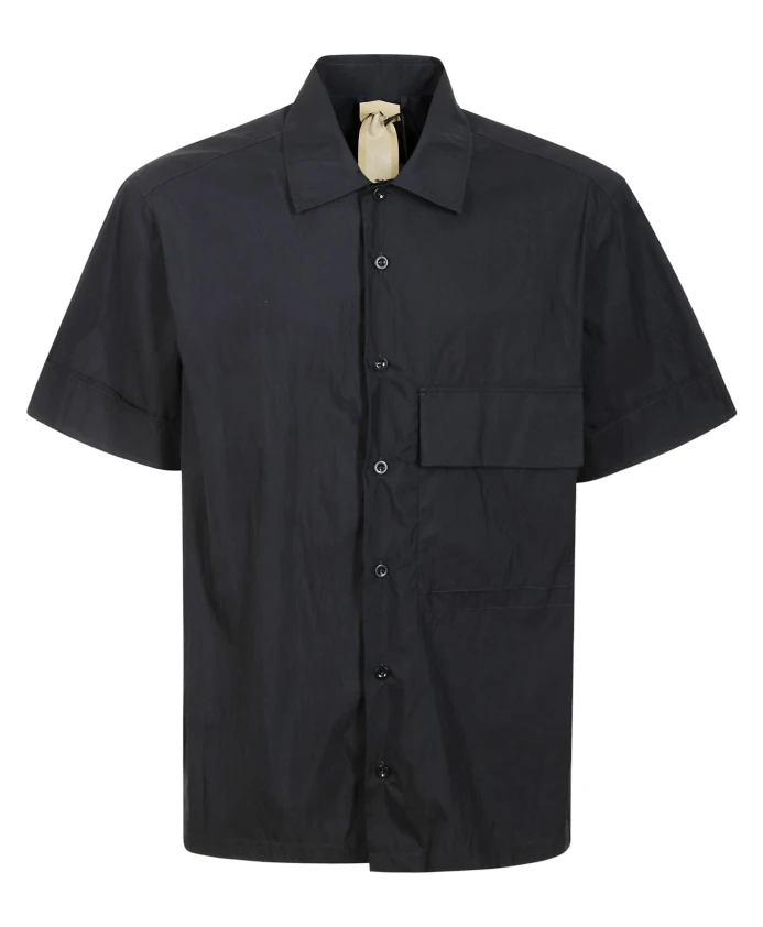 Хлопковая летняя рубашка Ten C, черный
Хлопковая летняя рубашка Ten C, черный