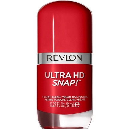 Лак для ногтей Revlon Ultra HD Snap, долговечный, веганская формула, быстросохнущий, один слой, полное покрытие, цвет, 8 мл, вишневый верх
Лак для ногтей Revlon Ultra HD Snap, долговечный, веганская формула, быстросохнущий, один слой, полное покрытие, цвет, 8 мл, вишневый верх