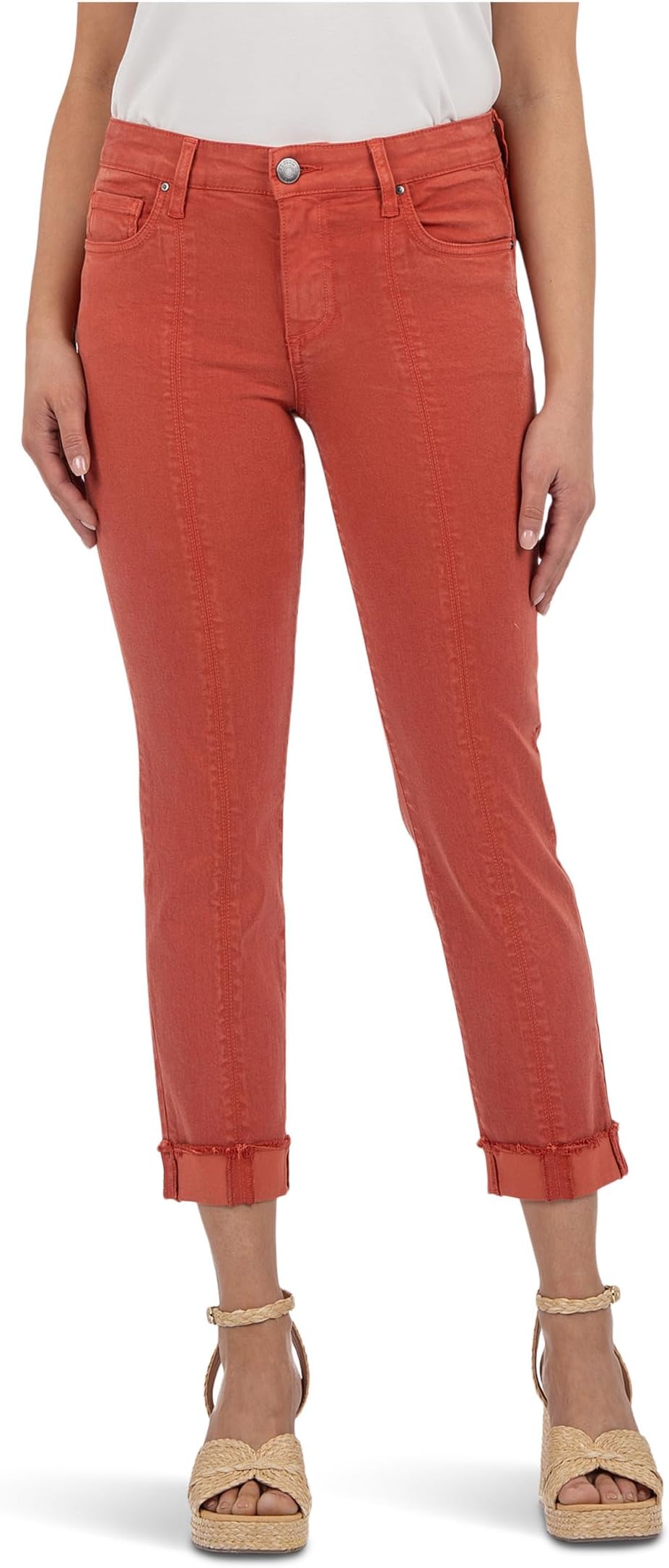 Джинсы KUT from the Kloth Amy Crop Straight Leg- Roll Up Fray Princess Seam, Clay
Джинсы KUT from the Kloth Amy Crop Straight Leg- Roll Up Fray Princess Seam, Clay