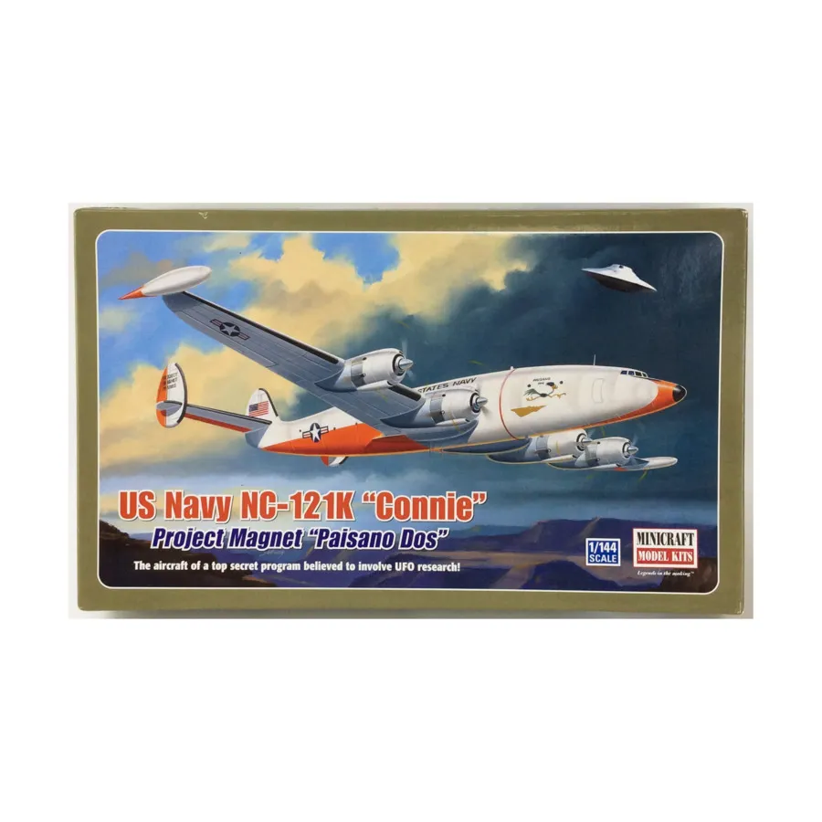 NC-121K "Конни" ВМС США - Магнит проекта "Paisano Dos", Modern Aircraft & Spacecraft - 1:144 Scale (Minicraft)
NC-121K "Конни" ВМС США - Магнит проекта "Paisano Dos", Modern Aircraft & Spacecraft - 1:144 Scale (Minicraft)