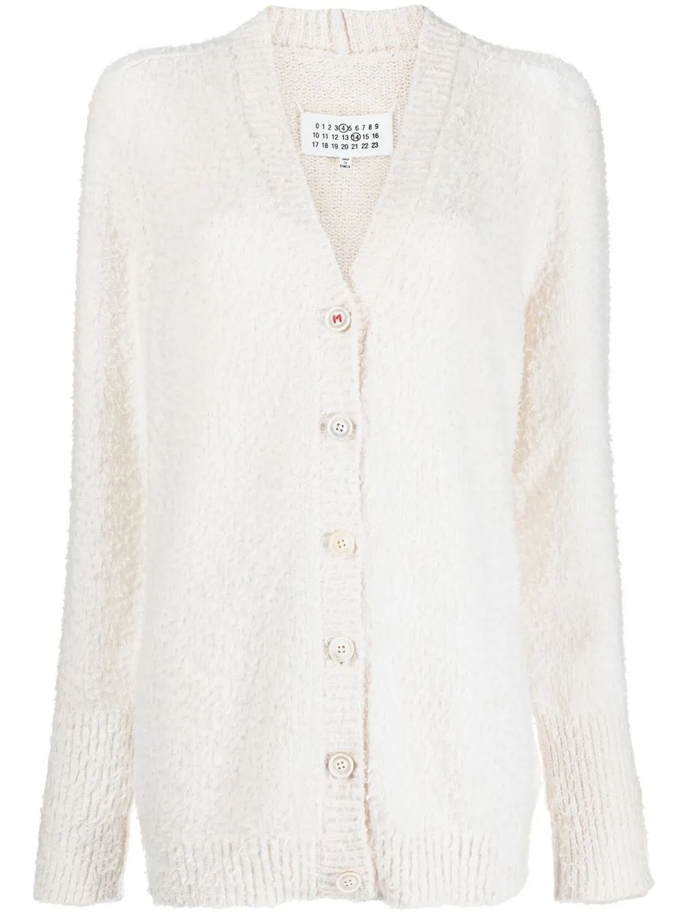 Кардиган с V-образным вырезом MAISON MARGIELA, нейтральный
Кардиган с V-образным вырезом MAISON MARGIELA, нейтральный