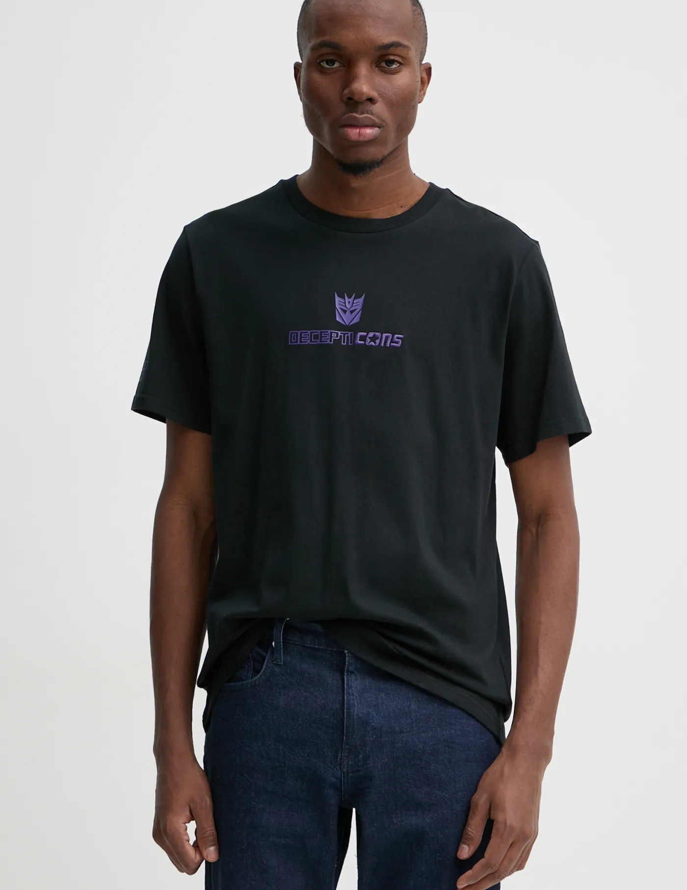 Хлопковая футболка для Трансформеров Converse, черный 
Хлопковая футболка для Трансформеров Converse, черный