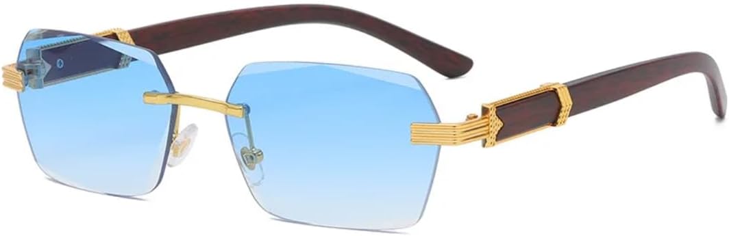 Солнцезащитные очки для мужчин и женщин - защита UV400 - без оправы, металлические петли, градиентные линзы, для занятий спортом на открытом воздухе и вождения DSVIGF, Gold-blue
Солнцезащитные очки для мужчин и женщин - защита UV400 - без оправы, металлические петли, градиентные линзы, для занятий спортом на открытом воздухе и вождения DSVIGF, Gold-blue