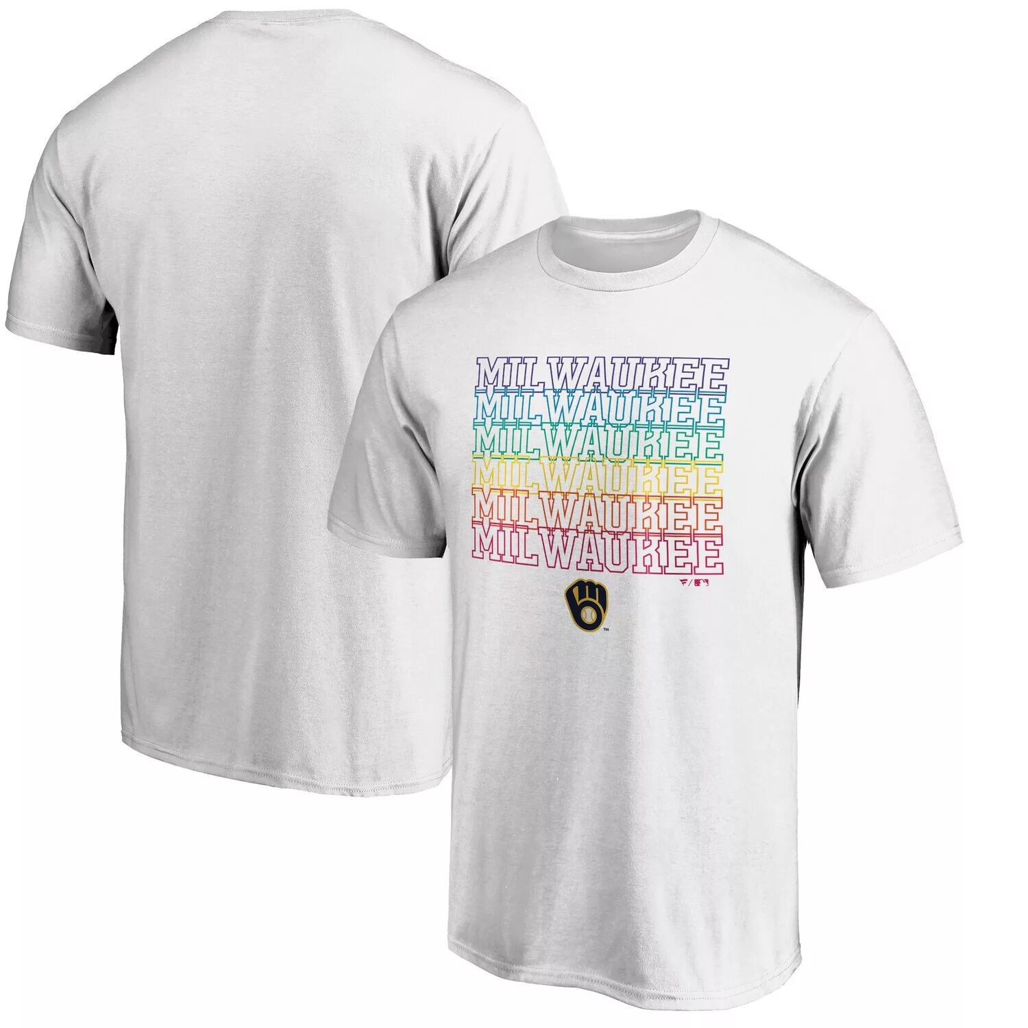 Мужская белая футболка с логотипом Milwaukee Brewers City Pride Fanatics, Белый, Мужская белая футболка с логотипом Milwaukee Brewers City Pride Fanatics
Мужская белая футболка с логотипом Milwaukee Brewers City Pride Fanatics, Белый, Мужская белая футболка с логотипом Milwaukee Brewers City Pride Fanatics