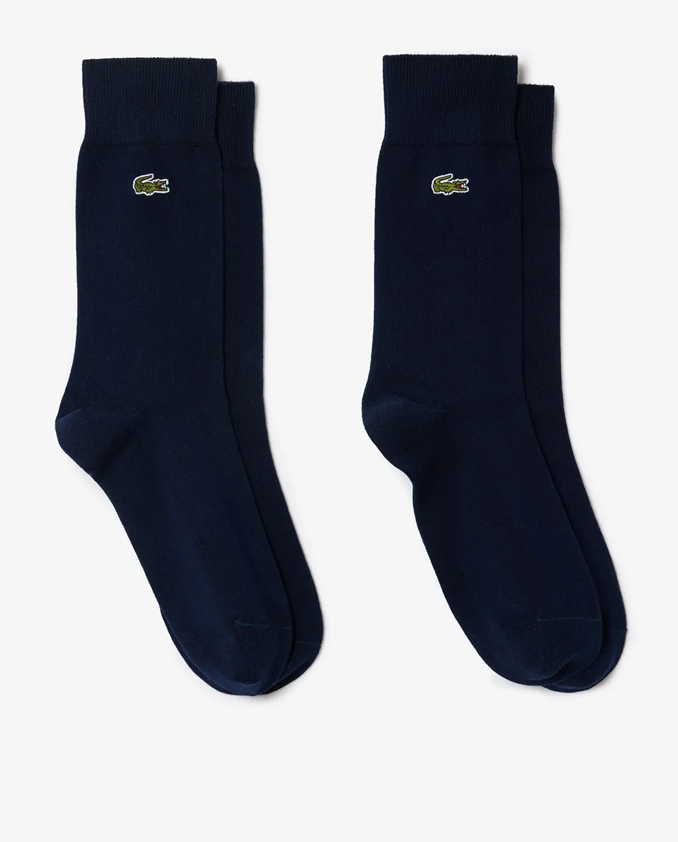 Упаковка из 2 длинных однотонных носков Lacoste, тёмно-синий
Упаковка из 2 длинных однотонных носков Lacoste, тёмно-синий