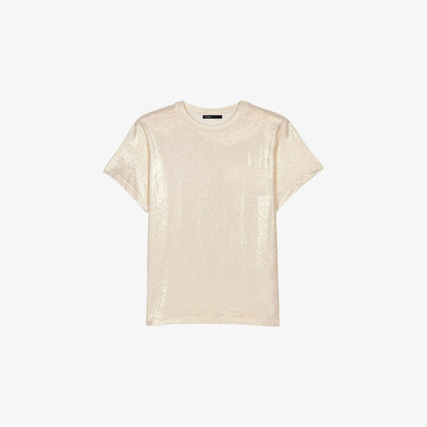 Футболка Maje с коротким рукавом, бежевый
Футболка Maje с коротким рукавом, бежевый