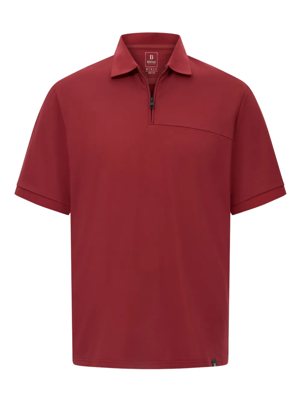 Рубашка поло с логотипом Boggi Milano, красный 
Рубашка поло с логотипом Boggi Milano, красный
