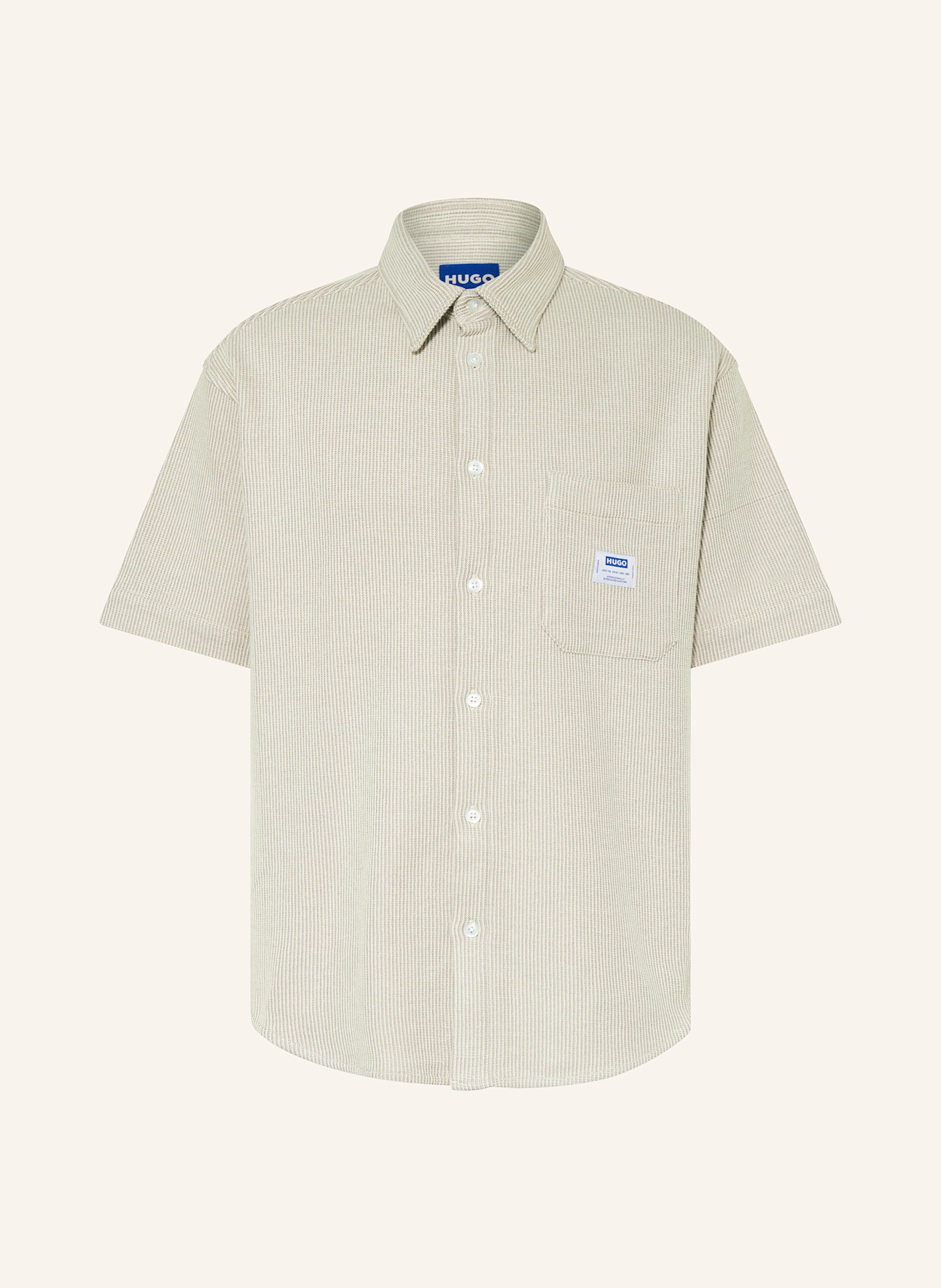 Рубашка с короткими рукавами ebronn, комфортный крой Hugo Blue, бежевый
Рубашка с короткими рукавами ebronn, комфортный крой Hugo Blue, бежевый