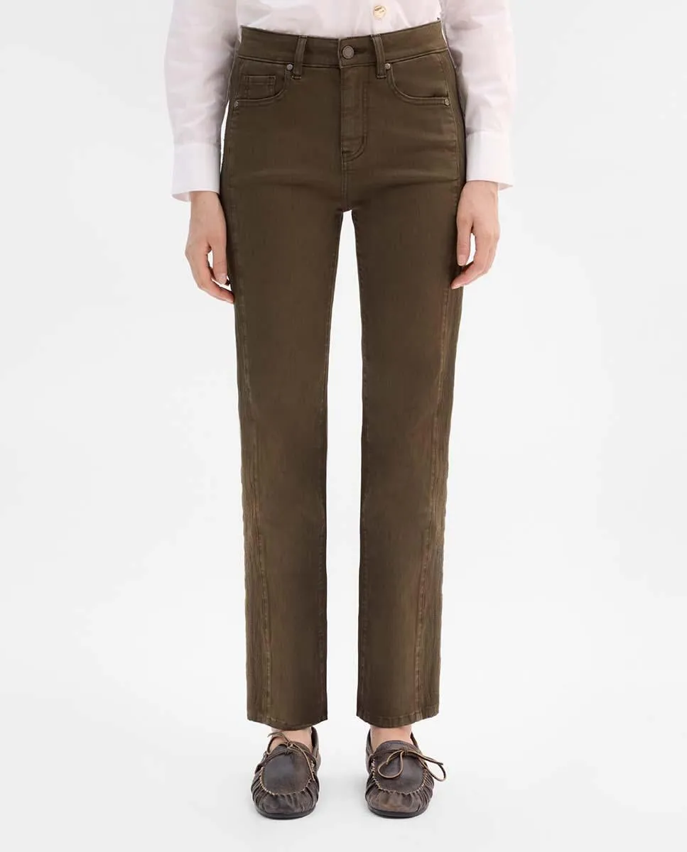 Женские узкие брюки с боковой вышивкой Simorra, зеленый
Женские узкие брюки с боковой вышивкой Simorra, зеленый