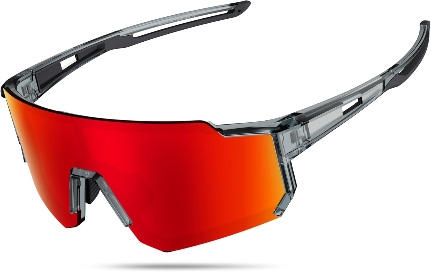 Поляризованные спортивные солнцезащитные очки для мужчин, женщин и молодежи: бейсбол, бег, велоспорт, вождение, рыбалка, теннис, гольф, мотоцикл, TAC UV400 TR90 Rosemal, Grey Red
Поляризованные спортивные солнцезащитные очки для мужчин, женщин и молодежи: бейсбол, бег, велоспорт, вождение, рыбалка, теннис, гольф, мотоцикл, TAC UV400 TR90 Rosemal, Grey Red