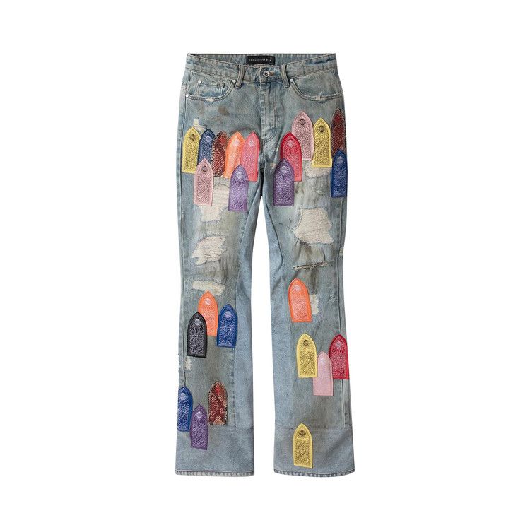 Брюки Who Decides War Patch Arched Repaired Distressed Denim, Multicolor
Брюки Who Decides War Patch Arched Repaired Distressed Denim, Multicolor