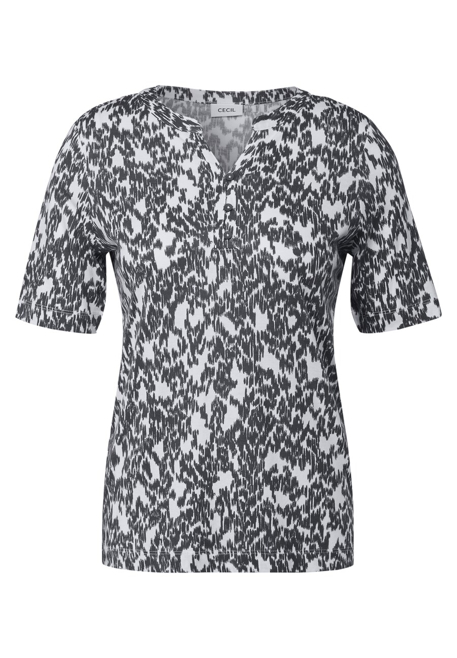 Рубашка CECIL, Mottled Black/Off White
Рубашка CECIL, Mottled Black/Off White