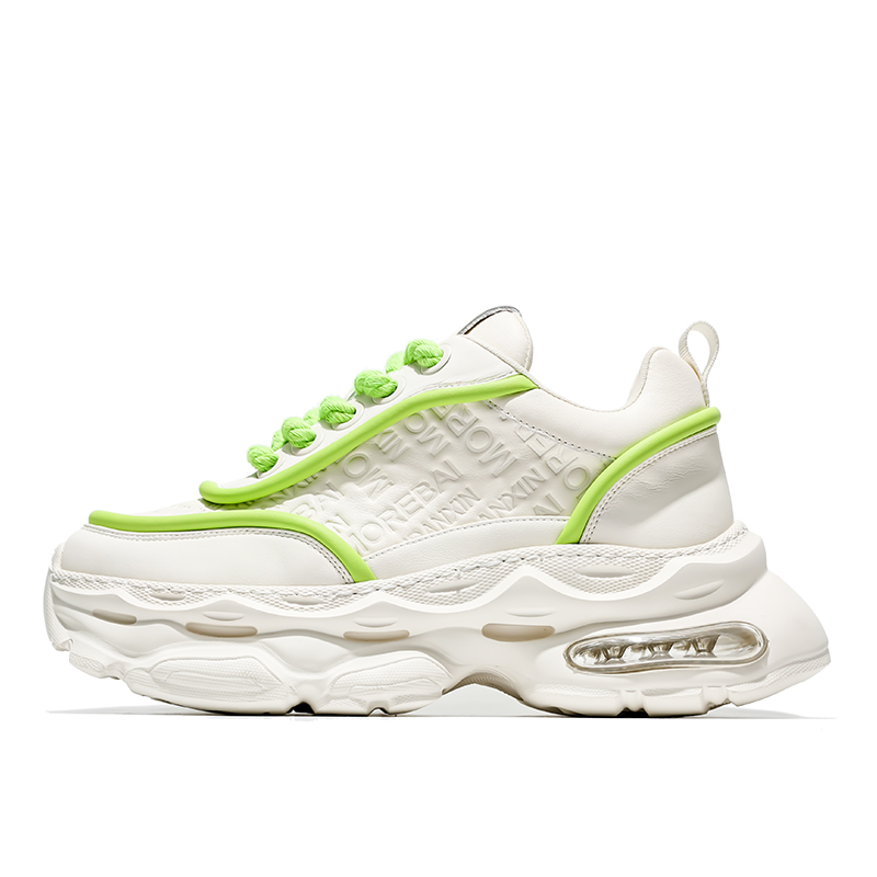 Дышащие легкие низкие массивные кроссовки для увеличения роста для мужчин MOERBAI, White Green
Дышащие легкие низкие массивные кроссовки для увеличения роста для мужчин MOERBAI, White Green