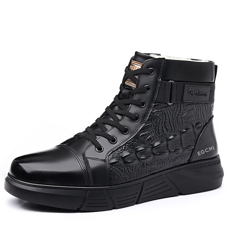 Ботинки текстурные Egchi, черный
Ботинки текстурные Egchi, черный