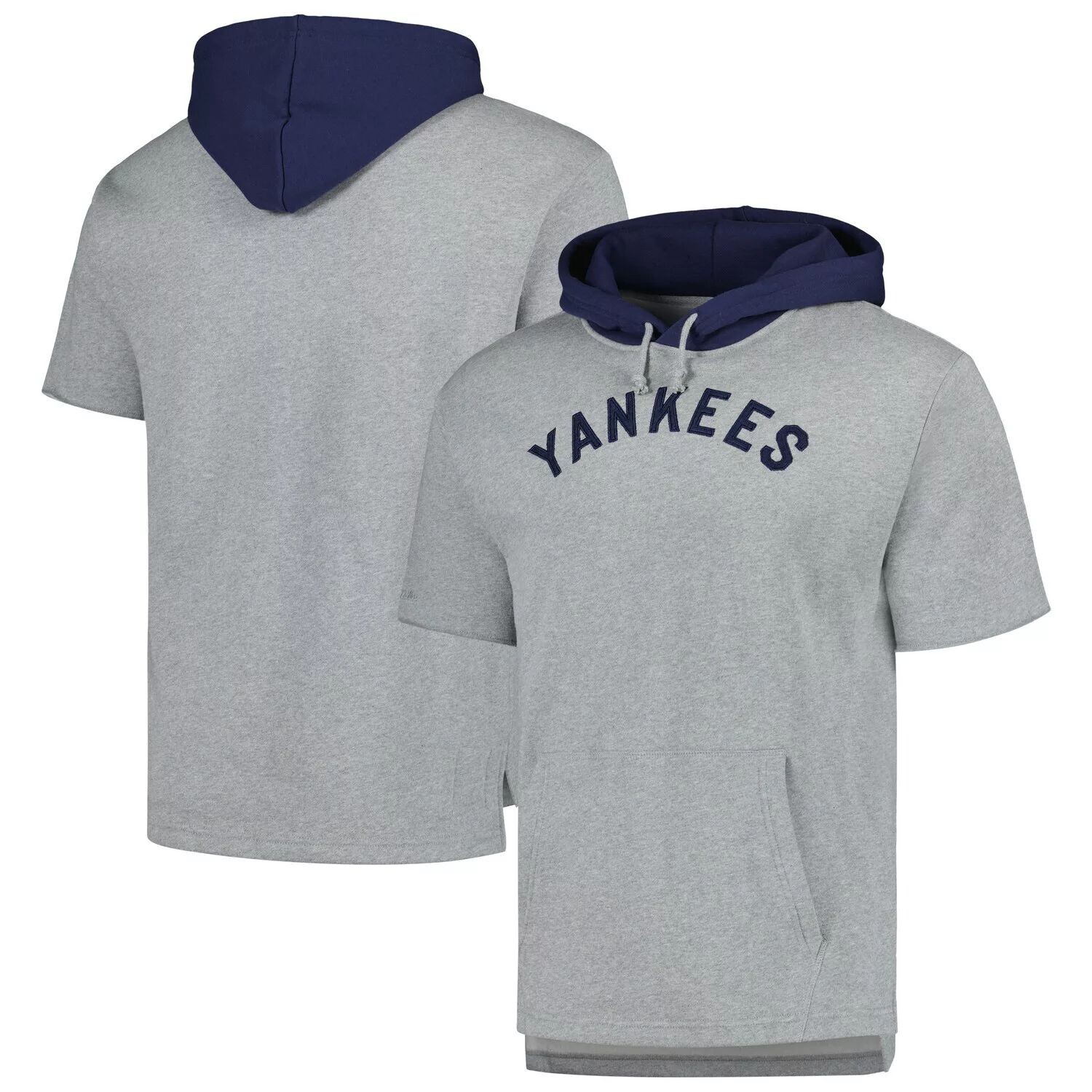 Мужской пуловер с короткими рукавами Mitchell & Ness Heather Grey New York Yankees Postgame, толстовка с капюшоном
Мужской пуловер с короткими рукавами Mitchell & Ness Heather Grey New York Yankees Postgame, толстовка с капюшоном