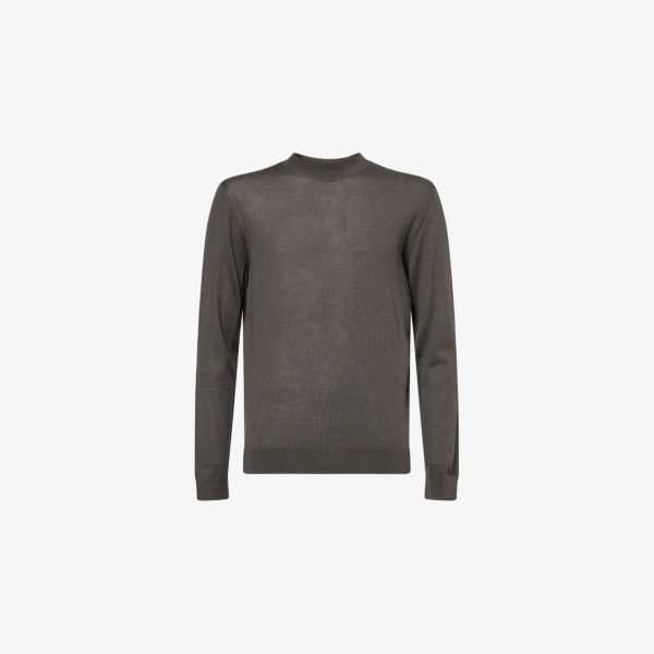 Джемпер Emporio Armani с логотипом-нашивкой полупрозрачный шерстяной, серый
Джемпер Emporio Armani с логотипом-нашивкой полупрозрачный шерстяной, серый