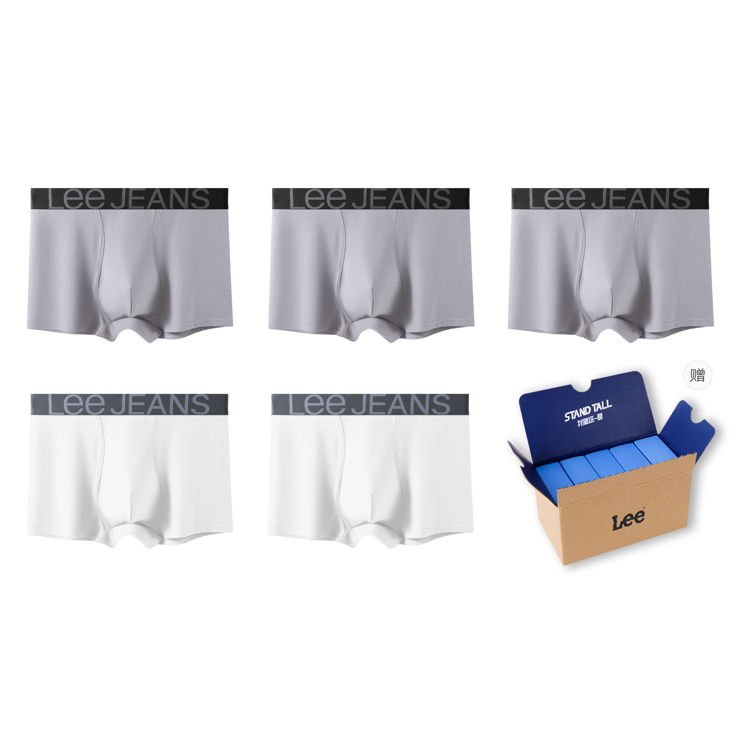 Мужские трусы бокс 5 штук Lee, белый
Мужские трусы бокс 5 штук Lee, белый