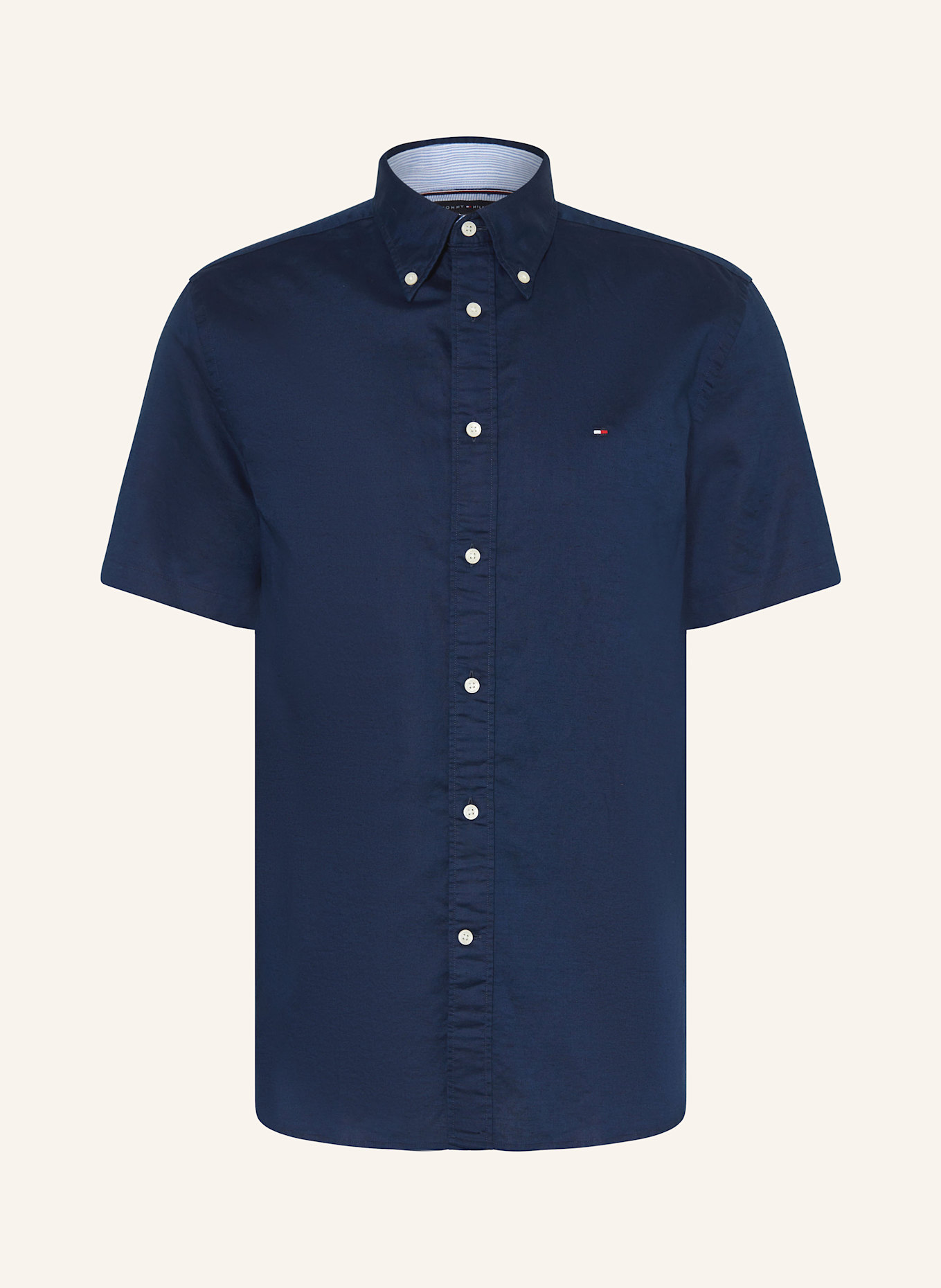 Рубашка с короткими рукавами, стандартного кроя, с льном Tommy Hilfiger, синий
Рубашка с короткими рукавами, стандартного кроя, с льном Tommy Hilfiger, синий