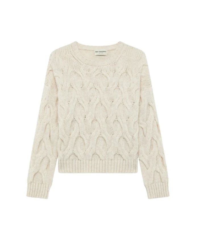 Пуловер с многорядным узором из смеси шерсти альпаки. Roy Roger'S, бежевый
Пуловер с многорядным узором из смеси шерсти альпаки. Roy Roger'S, бежевый