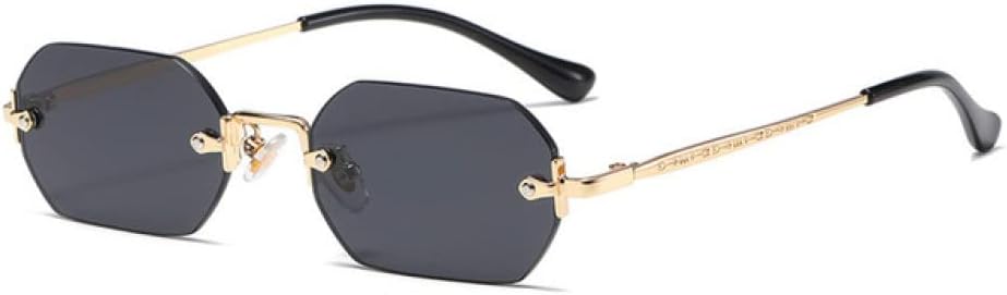 Солнцезащитные очки без оправы, прямоугольной формы, размер 2027, маленькие, мужские и женские, металлические, золотистые, многоугольные, синие, UV400, без оправы MTZJH, Gold Black
Солнцезащитные очки без оправы, прямоугольной формы, размер 2027, маленькие, мужские и женские, металлические, золотистые, многоугольные, синие, UV400, без оправы MTZJH, Gold Black