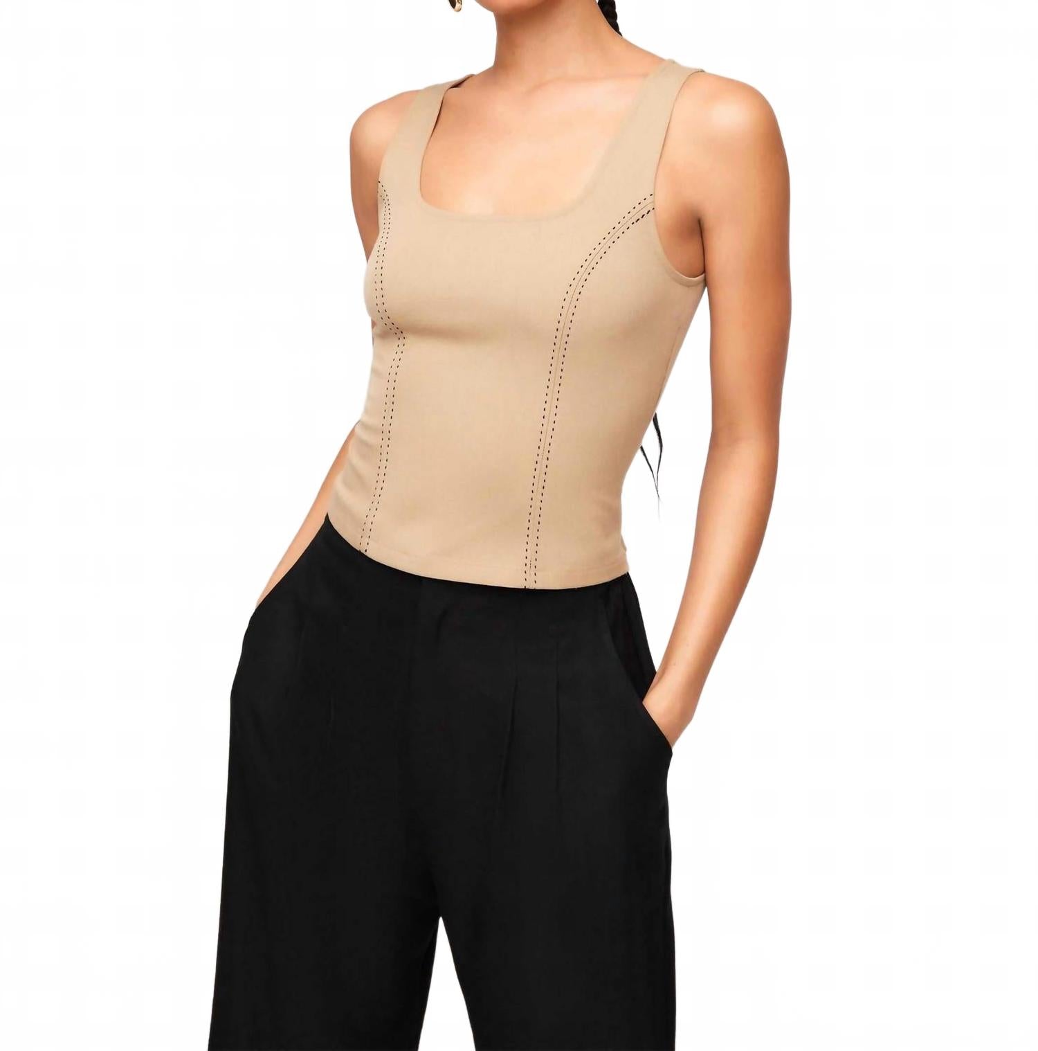 Жилет Kali Saddle Stitch в верблюжьем цвете Fifteen Twenty, коричневый
Жилет Kali Saddle Stitch в верблюжьем цвете Fifteen Twenty, коричневый