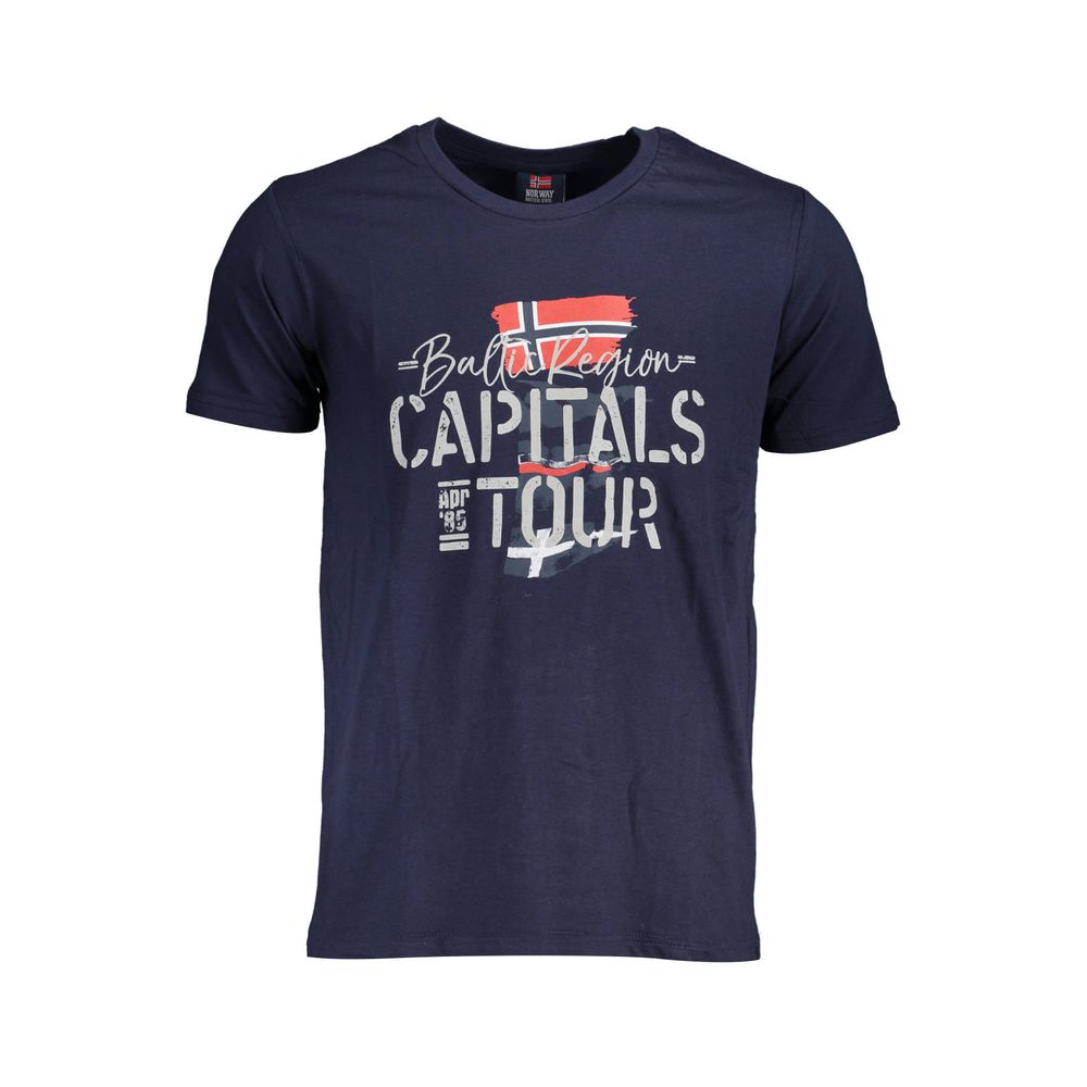 Синяя хлопковая футболка Geographical Norway, синий
Синяя хлопковая футболка Geographical Norway, синий