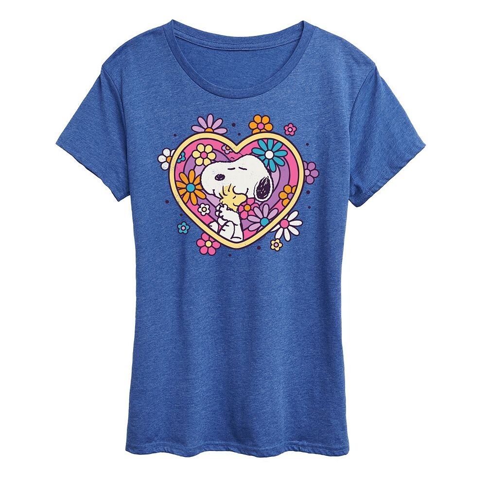 Женская футболка Peanuts Snoopy & Woodstock Hug Heart Flower с рисунком Licensed Character, цвет Heather Royal Blue
Женская футболка Peanuts Snoopy & Woodstock Hug Heart Flower с рисунком Licensed Character, цвет Heather Royal Blue
