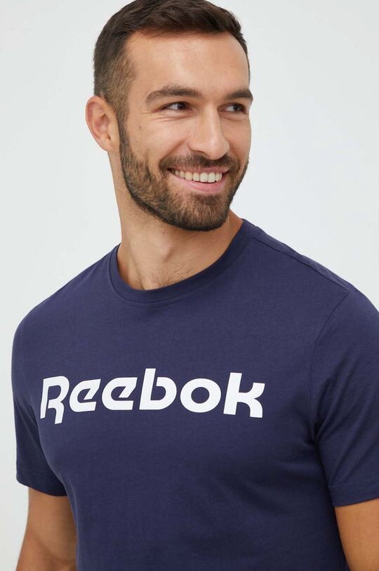Хлопковая футболка Reebok, темно-синий
Хлопковая футболка Reebok, темно-синий
