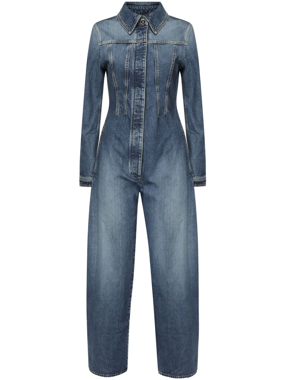 Джинсовый комбинезон Alaïa, синий 
Джинсовый комбинезон Alaïa, синий